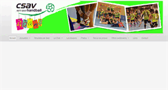 Desktop Screenshot of csav-handball.com