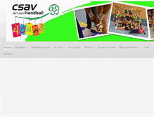 Tablet Screenshot of csav-handball.com